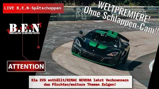 Live B.E.N Spätschoppen: Kia EV5 enthüllt/Rimac Nevera lehrt Verbrennern das Fürchten/Themen folgen