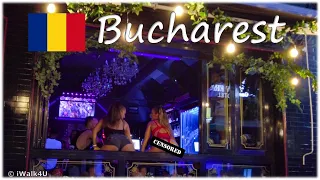 🇷🇴 Bucharest Romania Afterhour Nightlife Walking Tour 🌃 4K Walk 🌕 🇷🇴 (At Night)