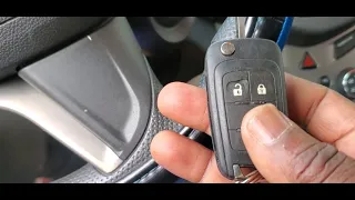 2012 Chevrolet Sonic Remote Key Programming By Your Self