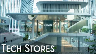 The DJI, VIVO, Xiaomi and Huawei amazing flagship stores in Shenzhen, China