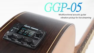 GUITTO GGP-05 - Multi functional acoustic guitar vibration pickup for live streaming