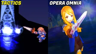 Final Fantasy Tactics vs Dissidia Opera Omnia Abilities (1997 VS 2017)