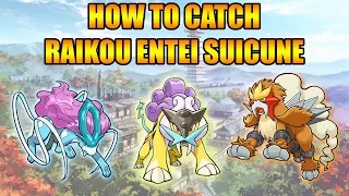 HOW TO CATCH RAIKOU ENTEI AND SUICUNE IN GOLD AND SILVER 3DS