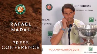 Rafael Nadal - Press Conference after his 12th RG Victory | Roland-Garros 2019