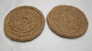 Jute Tea Coaster Plain