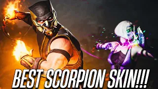 Mopping Everyone With The NEW Scorpion Skin - Mortal Kombat 1: High Level "Scorpion" Gameplay