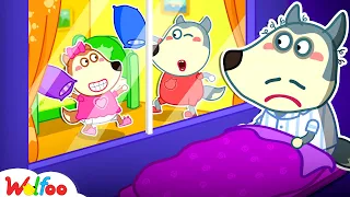 Go Away Daddy! Daddy Feels Lonely in Sleepover Party - Kids Stories About Wolfoo Family🤩Kids Cartoon