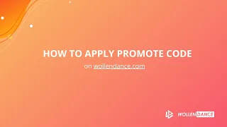 How to apply promotion code on wollendance.com
