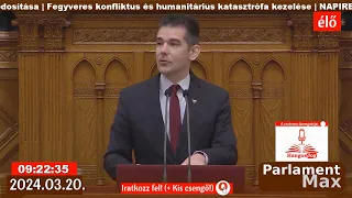 🔴 Parlamenti Közvetítés (ÉLŐ) 2024.03.20. |  ParlamentMax támogatója Hangosjog.hu.