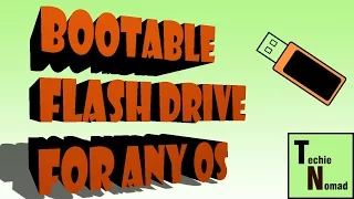 How to make a bootable USB Flash Drive - Fast and Easy