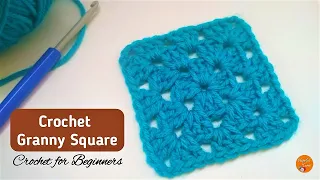 How to Crochet a Basic Granny Square for Beginners - Lesson 16