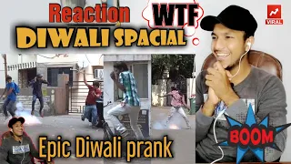 Diwali/firecracker prank (Funk you) reaction video | React by #CrazyReactor | Hamid khan