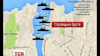 Український флот намагається прорватись скрізь облогу у Донузлаві