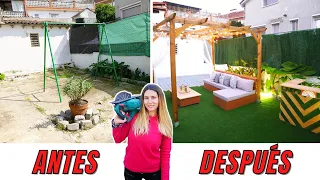 REFORMA TERRAZA RADICAL ❤/ Sin Obras 💪 Transformación PASO A PASO Terraza 😍👏 IDEAS PATIO