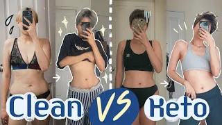 ลดความอ้วนวิธีไหนเวิร์คสุด? เปรียบเทียบคลีน Vs. คีโต (IF/Low Carb)