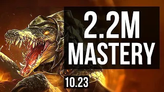 RENEKTON vs IRELIA (TOP) | 2.2M mastery, 7 solo kills, 1300+ games, 11/3/9 | BR Grandmaster | v10.23