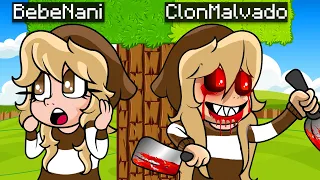 ¡TENGO UN CLON MALVADO! 😭 😈 BEBENANI TIENE UN CLON MALVADO EN MINECRAFT