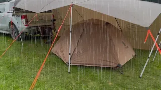 Truck CAMPING in the RAIN - MASSIVE STORM