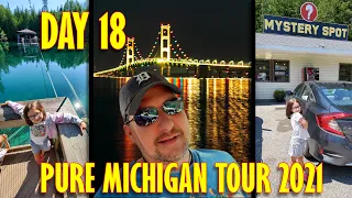 Pure Michigan Tour 2021-Day 18 Kitch-iti-kipi, Cut River Bridge, Mystery Spot and Straits State Park