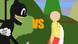 Saitama vs Cartoon cat|One punch Man|trevorhenderson|#fight #sticknodes #sticknodesfight