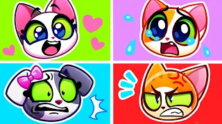 😸 Sharing Your Emotions 😿 Learn Feelings and Emotions for Kids 😾Cartoons for Toddlers 😻Purr-Purr