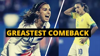 US (4) vs Brazil (3)  GREATEST COMEBACK IN WOMEN FOOTBALL [Tournament of Nations]