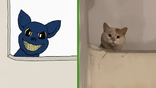 Cartoon Cat - Bad Karma😅 FUNNY CAT MEME ART 😹