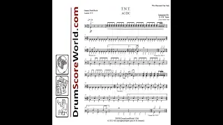 Drum Score - AC/DC - T.N.T. (preview)