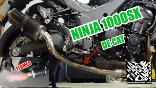 2020 Kawasaki Ninja 1000SX | DE CAT Exhaust install (LOUD)