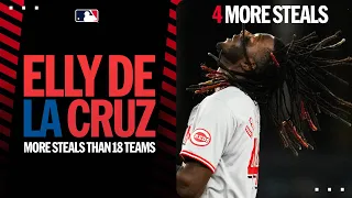 Elly De LA Cruz! ⚡️ FOUR MORE STEALS ⚡️ (First player to 30 SB in 2024, more steals than 18 TEAMS!)