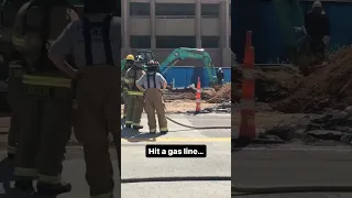 Hitting a Gas Line