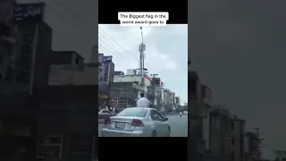 the biggest flag in the World in pakistan WhatsApp status