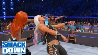 WWE 2K22 SMACKDOWN TOXIC ATTRACTION W/MANDY ROSE VS DANA BROOKE & TAMINA
