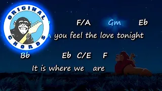 Elton John - Can You Feel The Love Tonight - Chords & Lyrics