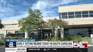 VIDEO: Early voting opens Monday morning in South Carolina