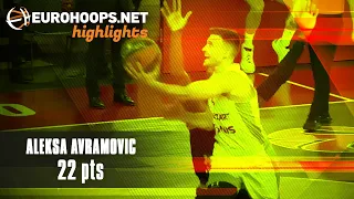 Aleksa Avramovic (22 points) Highlights vs. AS Monaco