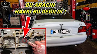 MOTOR REKTEFİYE İSTEYEN ARACA SEGMAN ATTIK ! (Ford Escort 1.6 Motor Silindir Kapak Conta Değişimi)