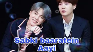 Sabki baaratein aayi //💕 Yoonmin// hindi song edit 💜💜(Requested)