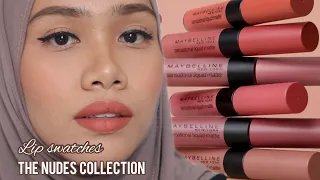 Maybelline Sensational Liquid Matte "The Nudes collection" Lip Swatches + Review