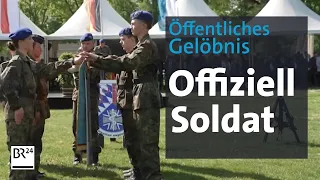 Erstes öffentliches Bundeswehr-Gelöbnis seit 30 Jahren | Abendschau | BR24