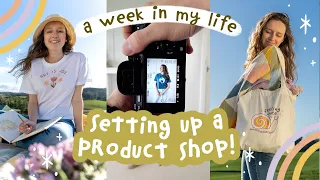 A Week In My Life Setting Up A New Shop! Photoshoot & Website Building | Small Business Vlog