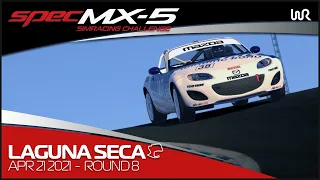 2021 SPEC MX-5 SimRacing Challenge | Round 8 - Laguna Seca