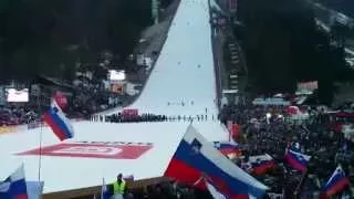Planica trophy ceremony #1 Peter Prevc