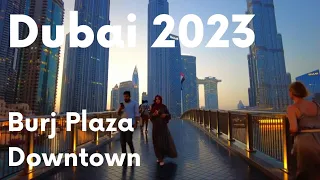 Dubai 🇦🇪 Downtown Burj Plaza | Summer Walk | Wings of Mexico