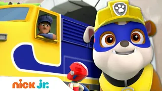 Rubble the Super Pup Rescues a Train! w/ PAW Patrol Chase, Zuma & Marshall | Rubble & Crew