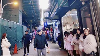 [4K] New York City Red Light District Walking Tour - Roosevelt Avenue Queens NYC 整顿过后的纽约红灯区徒步之旅