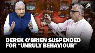 Derek O’Brien suspended from Rajya Sabha for remainder of Monsoon Session for “unruly behaviour”