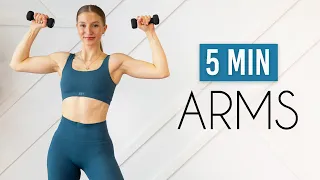 5 MIN TONED ARMS WORKOUT (Sculpt & Define)