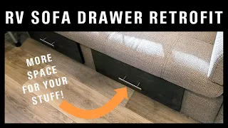 How to Install Drawers into an RV Jackknife Sofa