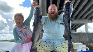 Catching Catfish & Cast-netting Shrimp on the St John’s River (catch, clean, cook)